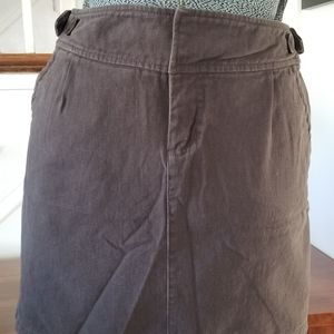 Garnet Hill Gray Moleskin Skirt sz 14